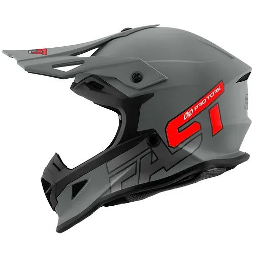 Capacete Pro Tork Cross Fast 788 - Preto/Vermelho - Spinelli Motos